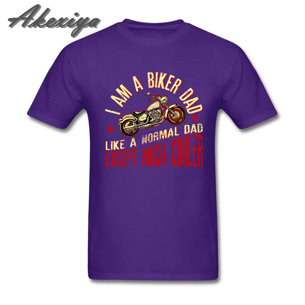 

AI Am A Biker Dad T-Shirt Motorcyle Riding Gift For Mens Tee Shirt Homme 100% Cotton Crewneck Vintage T Shirt Hot sale 2019