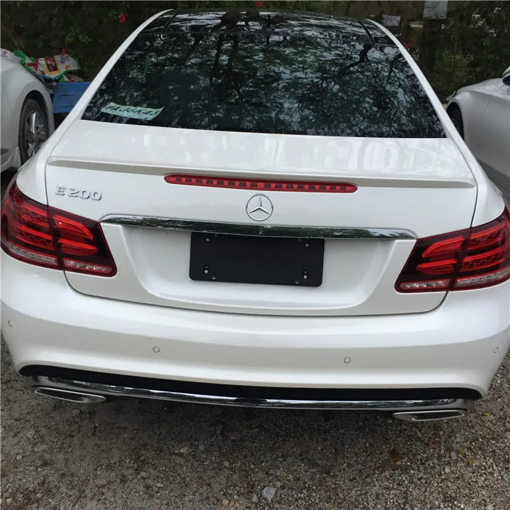 Спойлер для W212 W207 2008 2015 Mercedes Benz E class coupe спойлер из АБС пластика заднее крыло