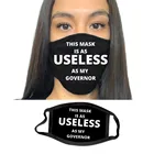 Маски для лица одноразовые однотонные из моющегося хлопка, 1 шт.