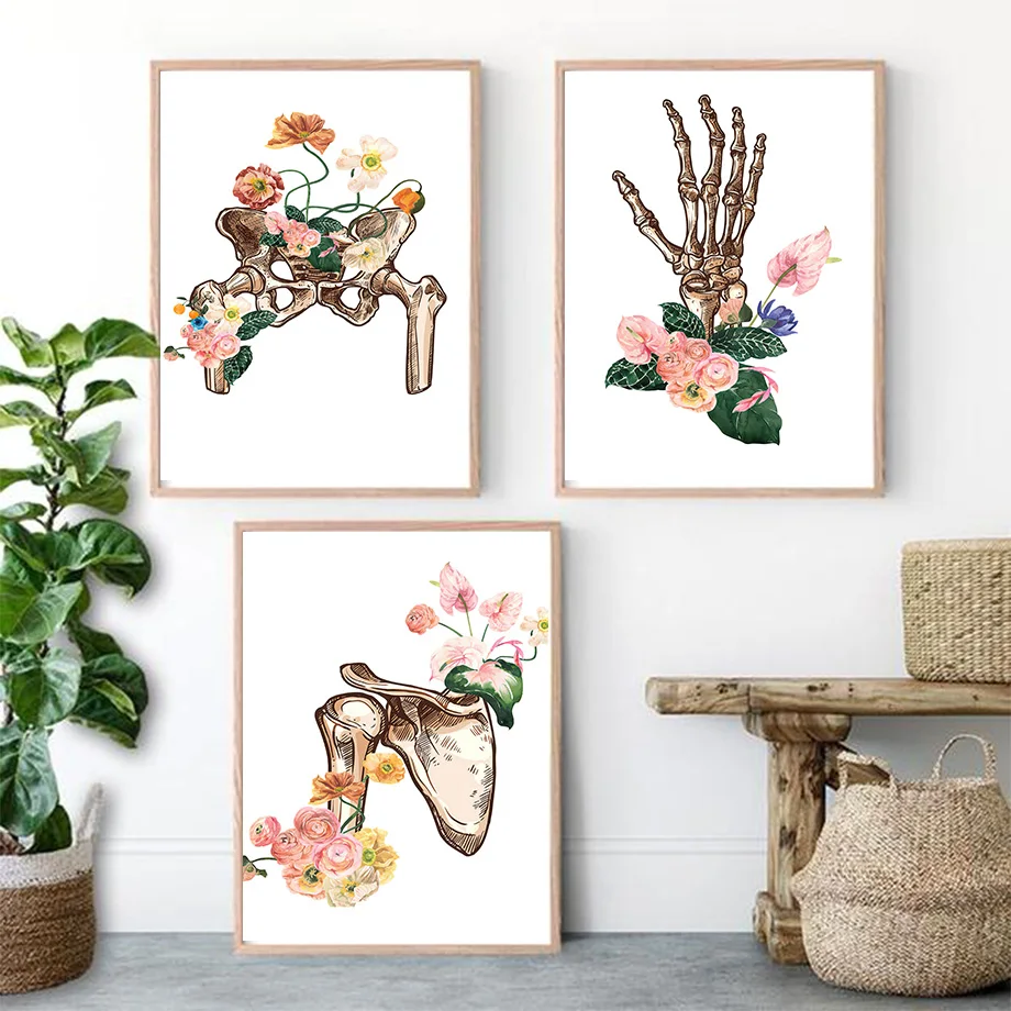 Настенная Картина на холсте с изображением тела человека |