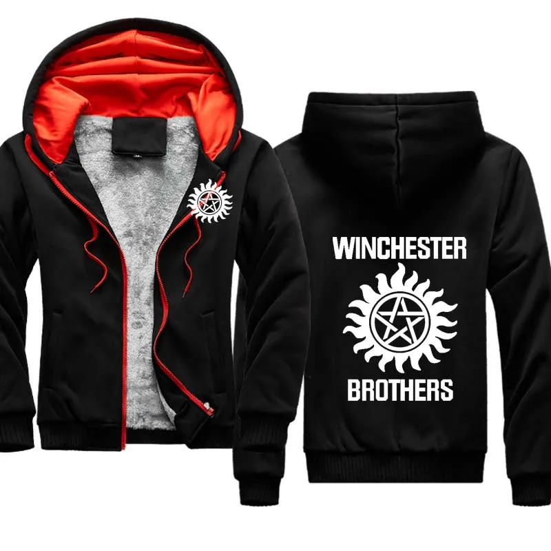 

Winter spring autumn Supernatural Hoodie Men Winchester Bros Mens Hoodies Cotton Men's jackets