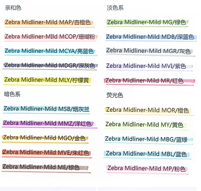 1pcs Zebra Mildliner Highlighter Pen Dual Tip Markers Pens Coloring Text Paper Destacador Bullet Journal Supplies WKT7 | Канцтовары для