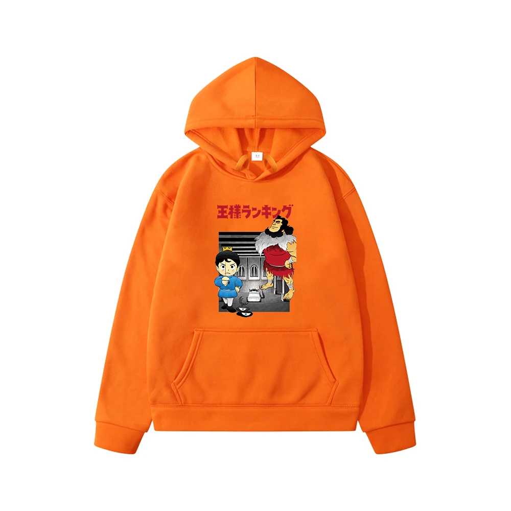 

Kids Cartoon Anime Hoodies Ousama Ranking of Kings Pullover Hooded Sweatshirt Boys Girl Clothing Warm Pocket Kawaii Sportswear