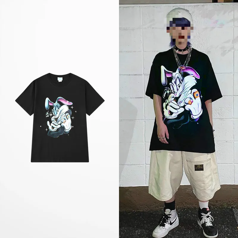 Футболка в стиле Харадзюку для мужчин и женщин смешная тенниска с принтом Тупака