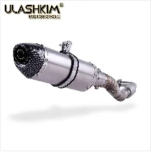 Для YAMAHA NVX155 aerox 155 NVX155 мотоциклетные выхлопные слипоны полная система Модифицированная Передняя средняя Соединительная труба глушитель с Stciker