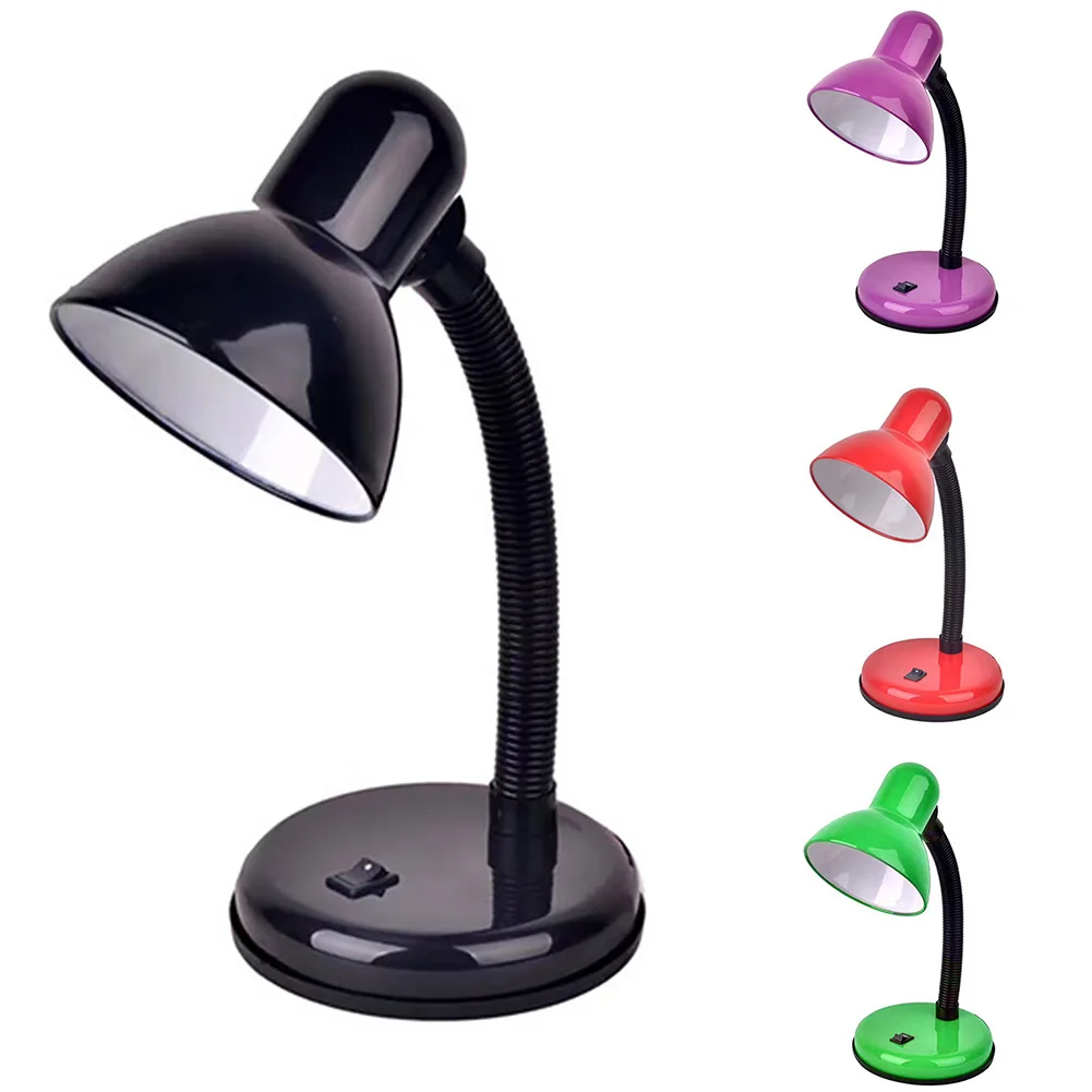 E27 Desk Eye Care Bedroom Flexible Neck Table Lamp With Switch Office For Parlor Night Study Modern Reading Library Led