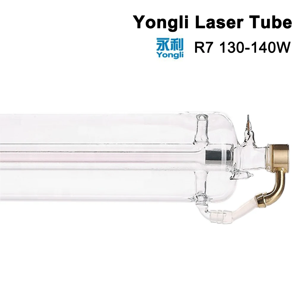 Yongli R7 130 Вт CO2 лазерная трубка Деревянный чехол Упаковка Длина 1650 Dia. 80 мм для