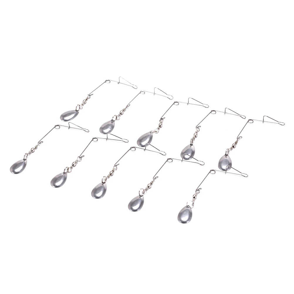 10 шт./лот из нержавеющей стали Spinnerbait моделирование аксессуары для приманки