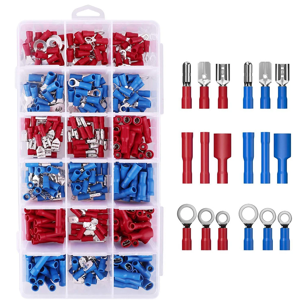 Клеммы, различные стили, электрические 9 видов, набор коробок, трубки ...