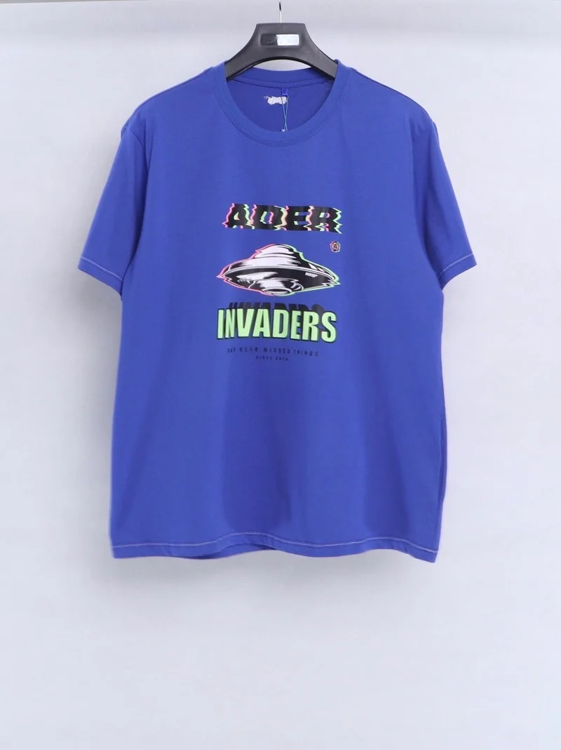 

2021ader Korean Fashion Brand T-shirt Men and Women Loose Street Embroidered Crew Neck Short Sleeve1:1 high copy