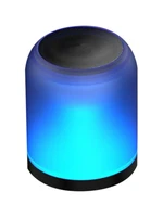 3d stereo bluetooth 5 0 speaker wireless soundbox waterproof audio visual loudspeaker with colorful breathing atmosphere light