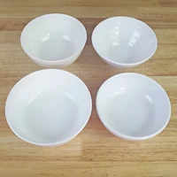 white imitation porcelain melamine bowl 5 inch small bowl restaurant hotel dinnerware soup bowl a5 melamine tableware rice bowl