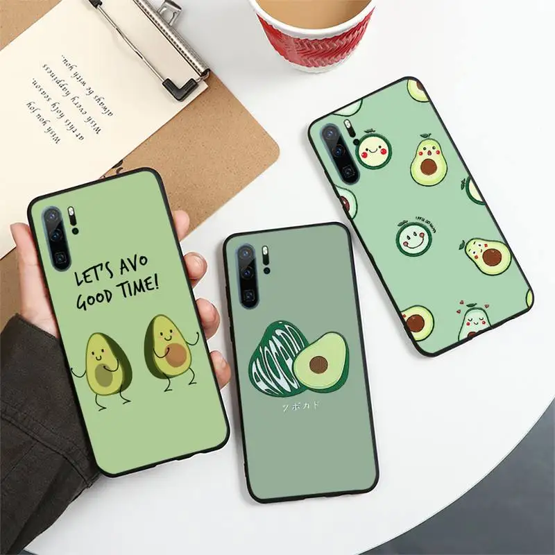 

Avocado cute cartoon fruit Phone Case For Huawei honor Mate P 10 20 30 40 i 9 8 pro x Lite smart 2019 nova 5t