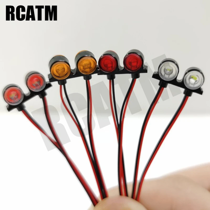 1 пара 4 светодиодный двухсторонний контурный светильник ширина для 1/14 Tamiya RC Truck car