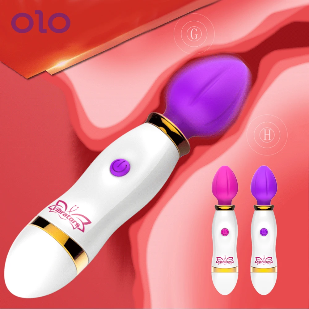 OLO 10 скоростей вибратор точки G Клитор стимуляция Массажная палка женская