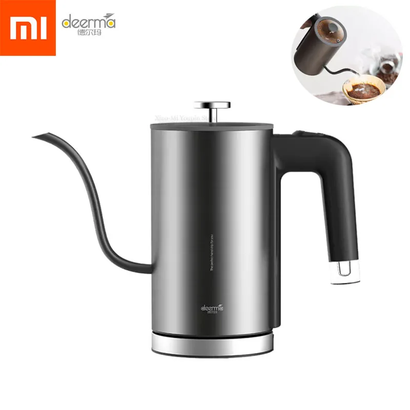 Xiaomi Mijia Deerma Электрический Кофе ручной горшок 8 мм гусиный носик Strix система контроля температуры элегантный чайник