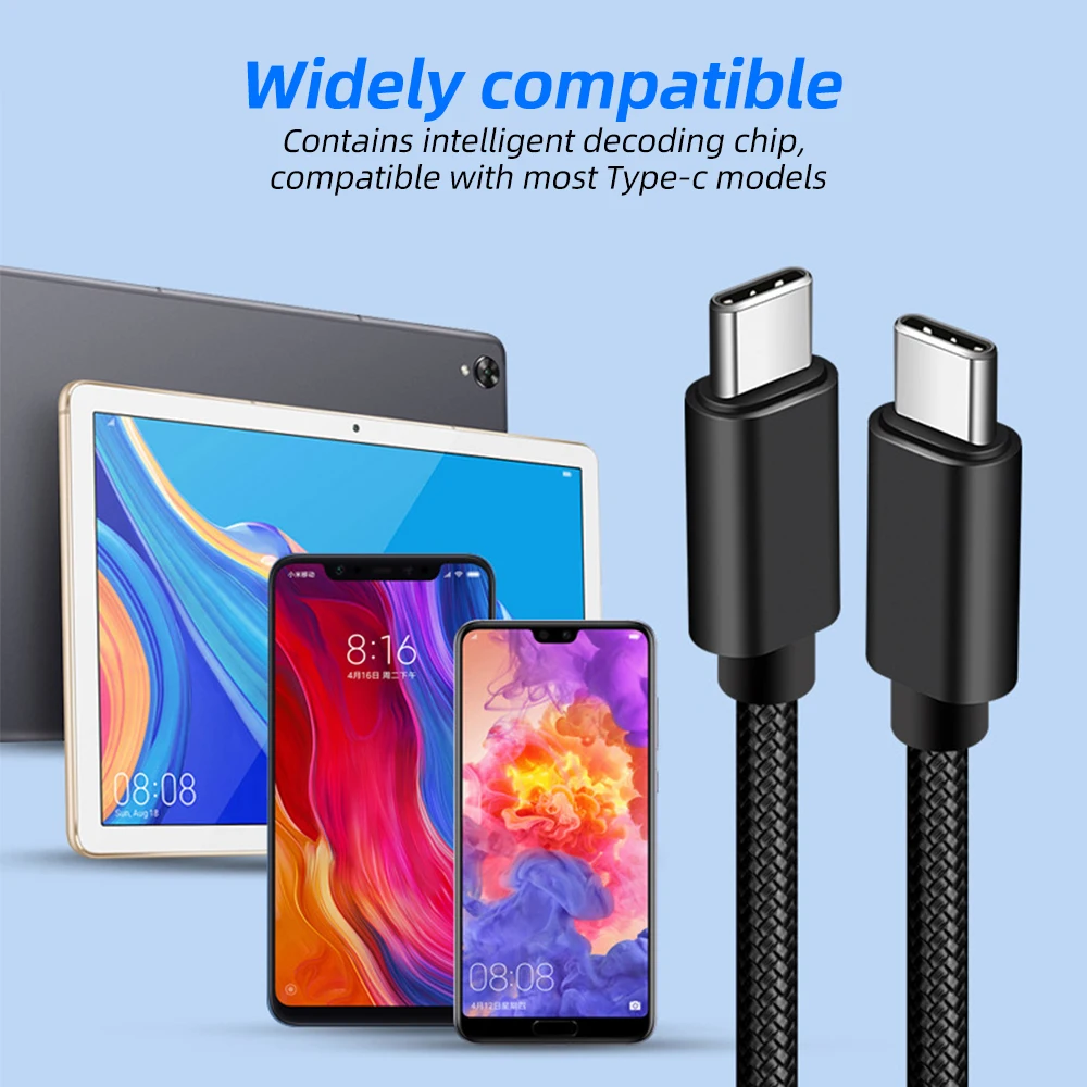 FONKEN Usb Тип C кабель Зарядное устройство кабеля с разъемами типа c и Usbc зарядки для