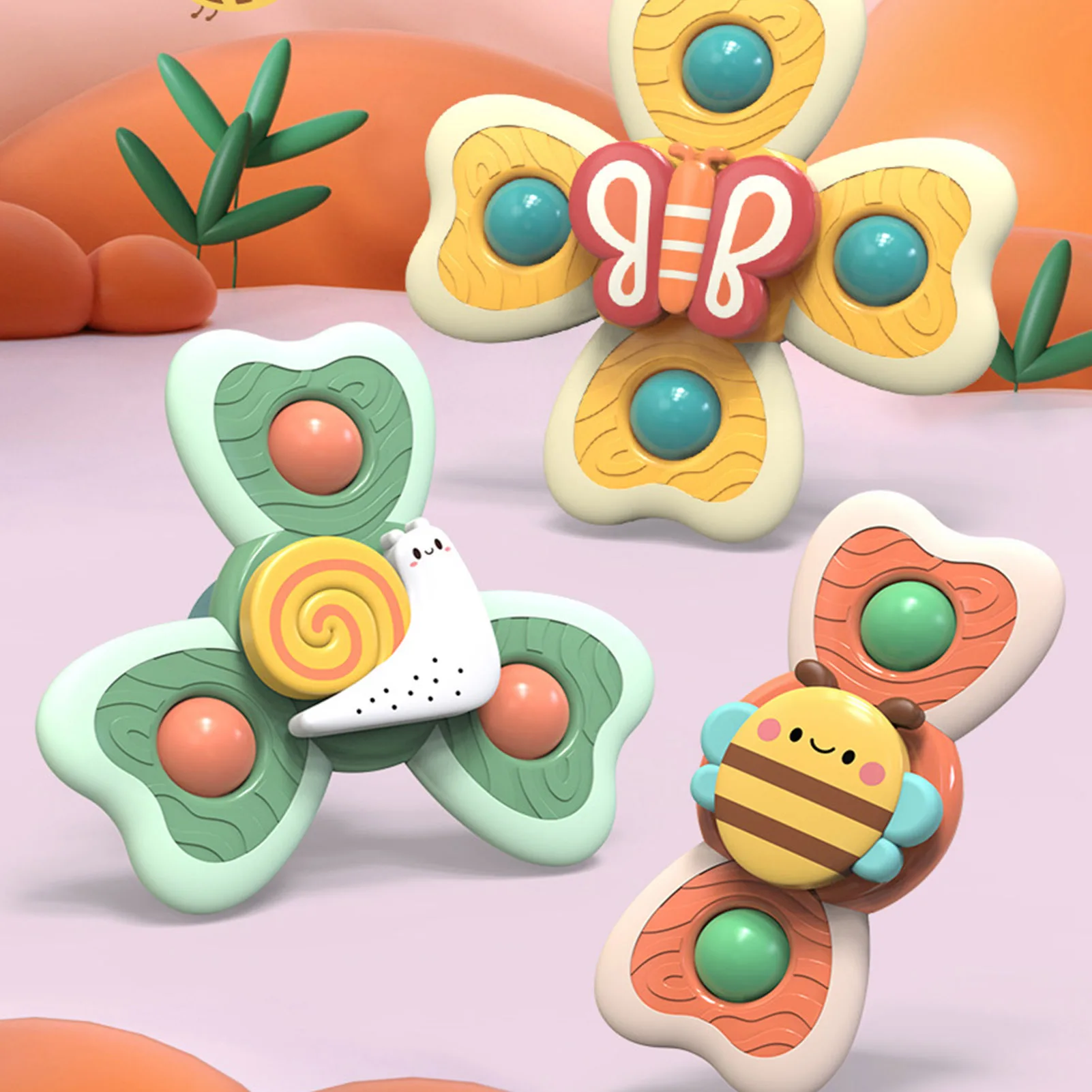 Детская игрушка Спиннер для ванны игрушки Спиннеры с присосками Детские эмоции