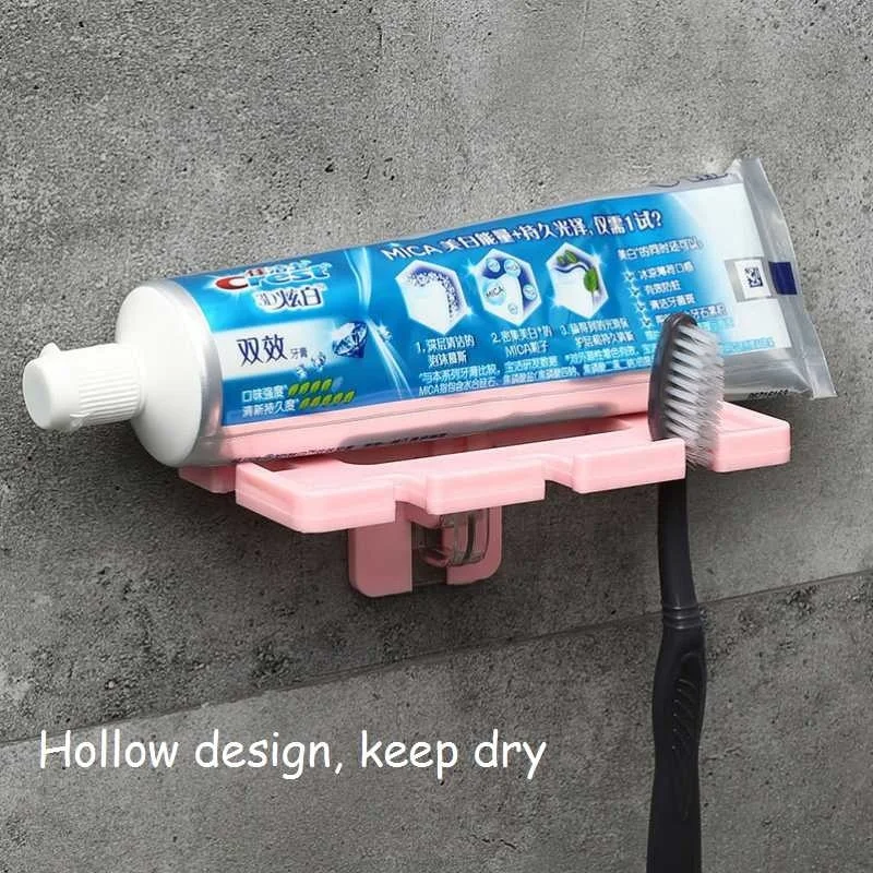 Держатель для зубной пасты и щетки стеллаж хранения бритвы зубная щетка дозатор