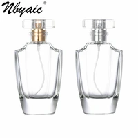 nbyaic perfume sub bottling 50ml high end portable perfume glass bottle empty bottle t shaped cap spray bottle 1pcs
