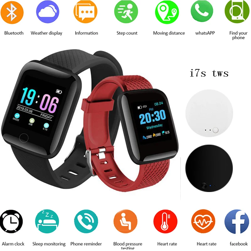 

116 Plus Smart Watch 2020 Color Screen Heart Rate Smart Wristband Sport Smart Watches Waterproof Smartwatch Android iOS amazfit