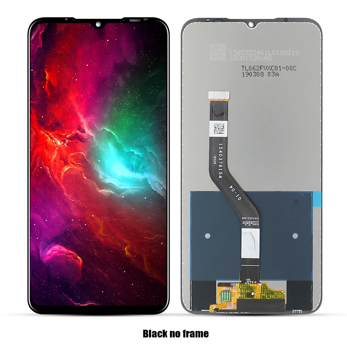 Для Meizu note 9, сенсорный экран, дигитайзер+ для Meizu note 9, ЖК-дисплей, 6,2 дюймов, для мобильного телефона, черный цвет, ips, 2244*1080 - Цвет: Black No Frame