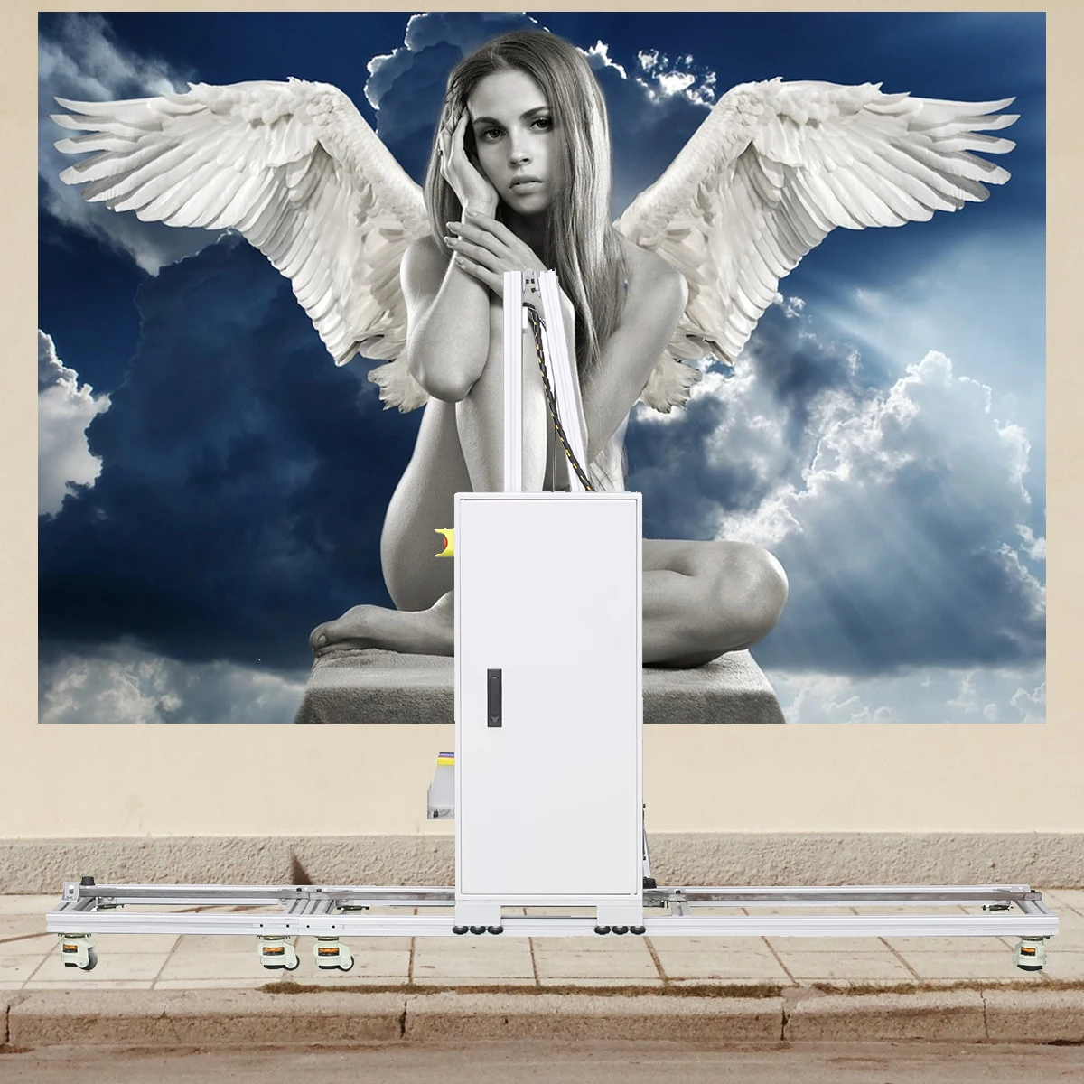 Простой в эксплуатации вертикальный настенный принтер высокого качества| |