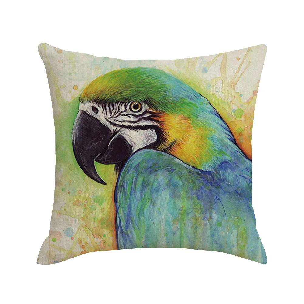 Цветок Колибри льняная подушка чехол наволочка для дивана кровати домашний