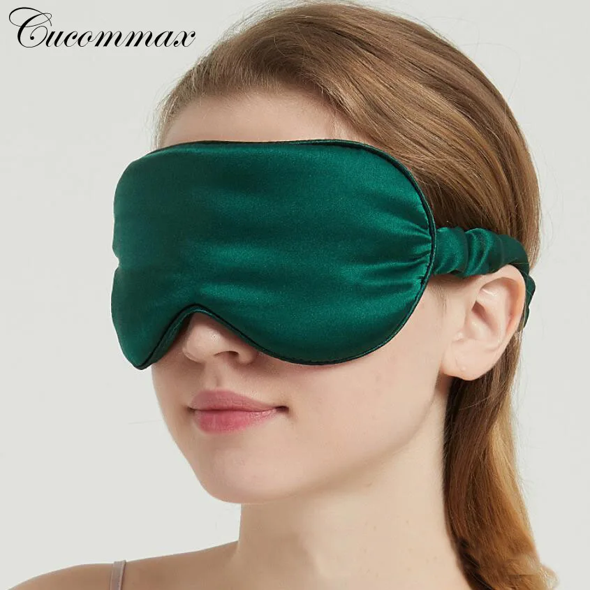 

Cucommax 100% натуральный Шелковый маска на глаза для сна маска для сна тени для бровей ночная маска для лица на основе черная маска повязка на гла...