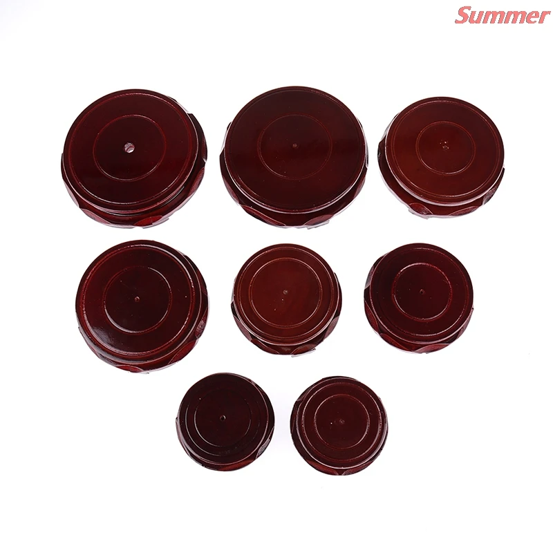 

6-12cm Buddha Incense Carving Teapot Flowerpot Wood Base Diameter Real Solid Traditional Chinese Mascot