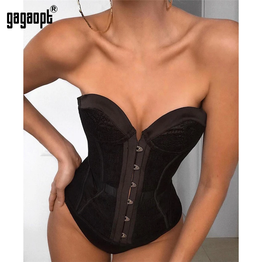 Женский Готический укороченный топ Gagaopt винтажные Топы Вечеринка клуб уличная