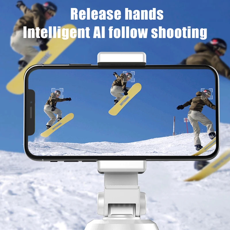 

Auto Tracking Smart Shooting Holder 360Rotation Auto Face Selfie Stick Suitable for Phone Tablet Live Streaming DU55