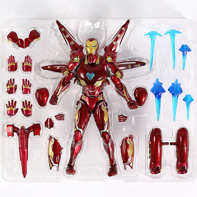 SHF Мстители эндгейм Железный человек Марка L MK 50 нано набор оружия 2 ПВХ фигурка Коллекционная модель игрушки