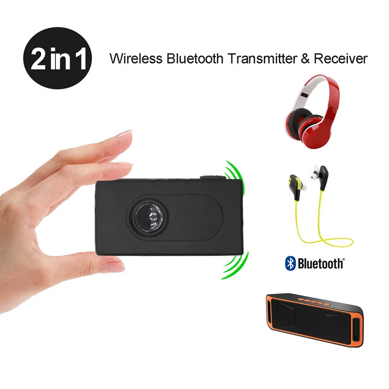 Ресивер-передатчик 2 в 1 Bluetooth 4 + EDR беспроводной адаптер аудио с разъемом AUX 3 5 мм