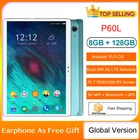 10-дюймовый планшет P60L на Android 2022, восемь ядер, экран 10,0 дюйма, 128 ГБ