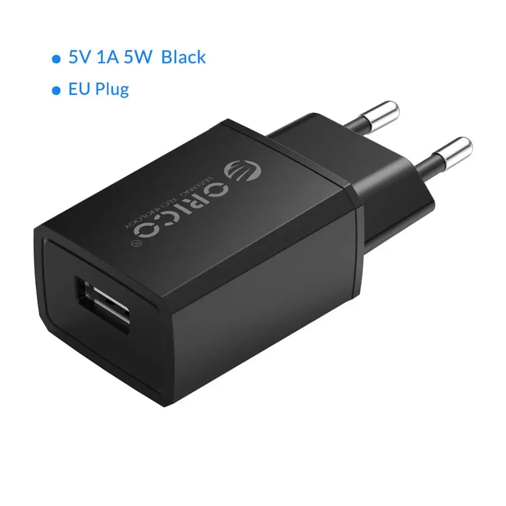 ORICO 5 в 1 А 5 В 2 а USB зарядное устройство для путешествий USB настенное зарядное устройство для мобильного телефона зарядное устройство адаптер для iPhone samsung Xiaomi iPad планшеты - Тип штекера: 5V 1A 5W Black CG05