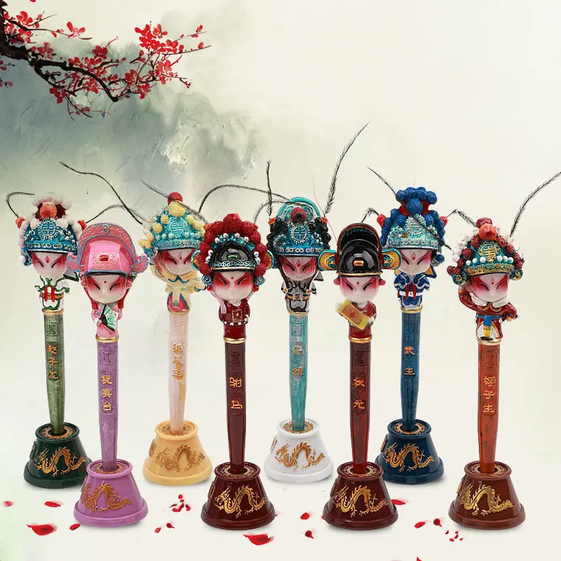 

Peking Opera Facial Makeup Pen Chinese Style Gifts Featured Handicrafts Gifts Abroad Travel Craft Souvenirs Desktop Decorations