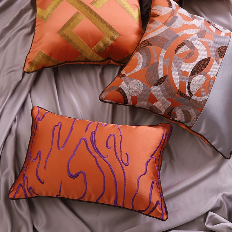 Новая модная и популярная декоративная наволочка 45*45 см с вышивкой для