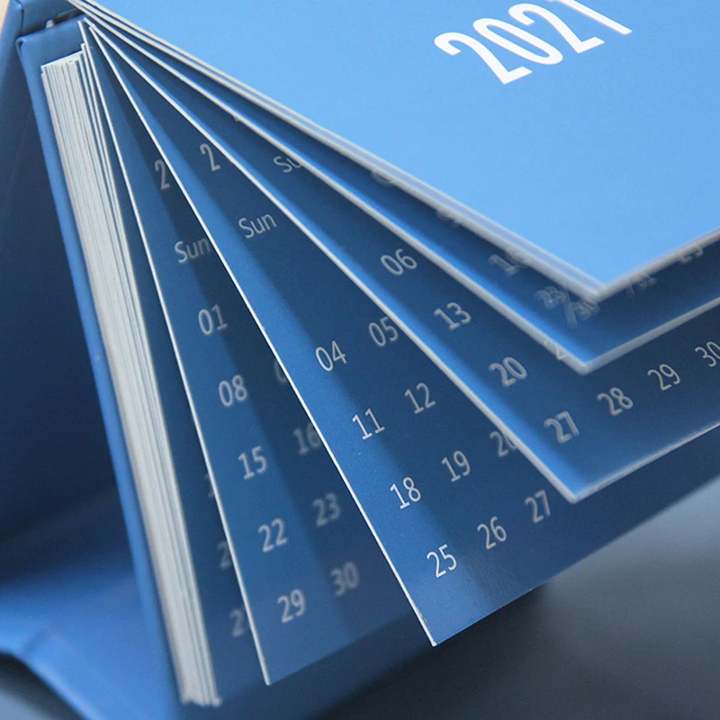 

2021 Fashion Mini Desk Calendar Twelve Constellation Series DIY Portable Desk Calendars Daily Schedule Planner