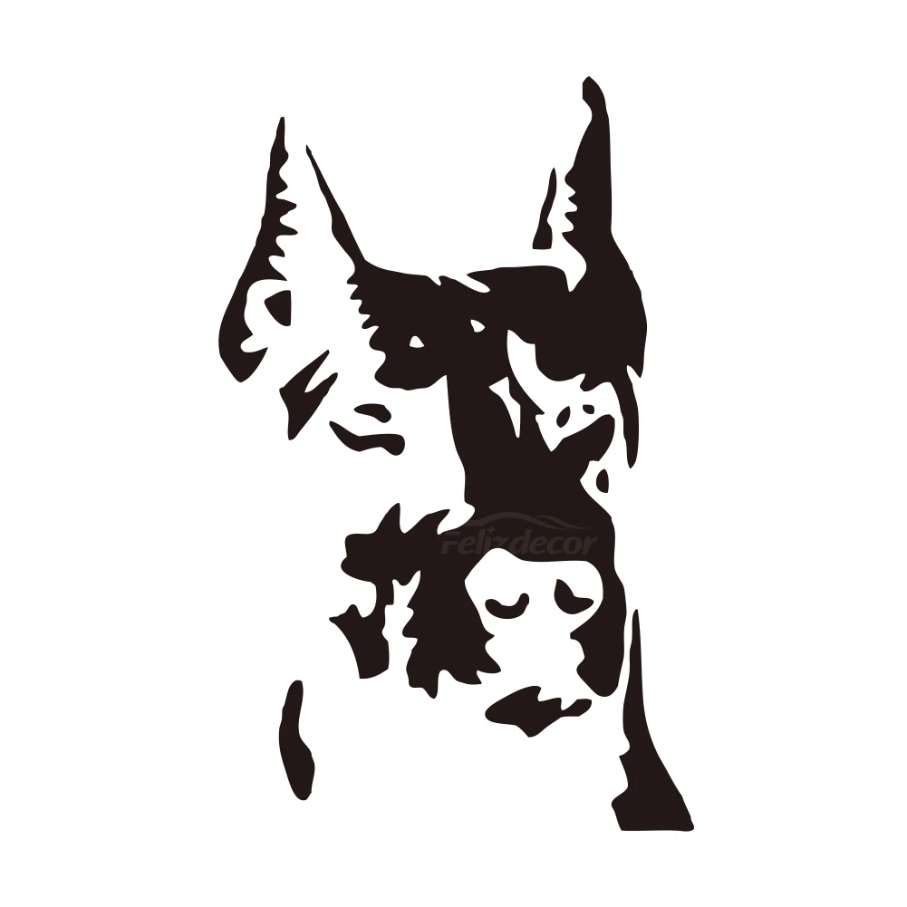 Виниловая наклейка для автомобиля с изображением грустных собак - купить по