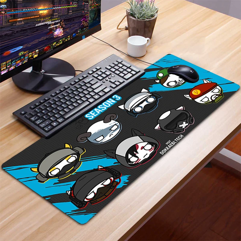 Симпатичный Радужный коврик для клавиатуры с шестигранной осадой игровые