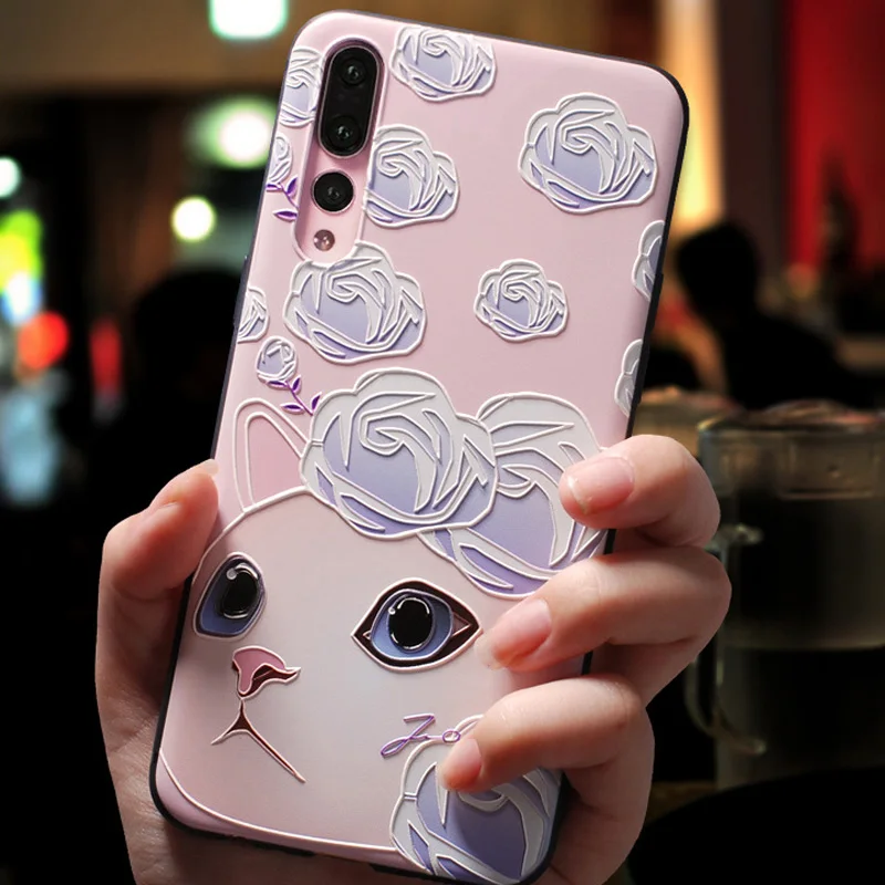 3D цветы розы чехол для Red mi Note5plus 6A 6plus mi x2 для спортивной камеры Xiao mi 8 9 5x 6x 5splus Note3 mi 8 Lite Coque чехол черного цвета - Цвет: розовато-Серый