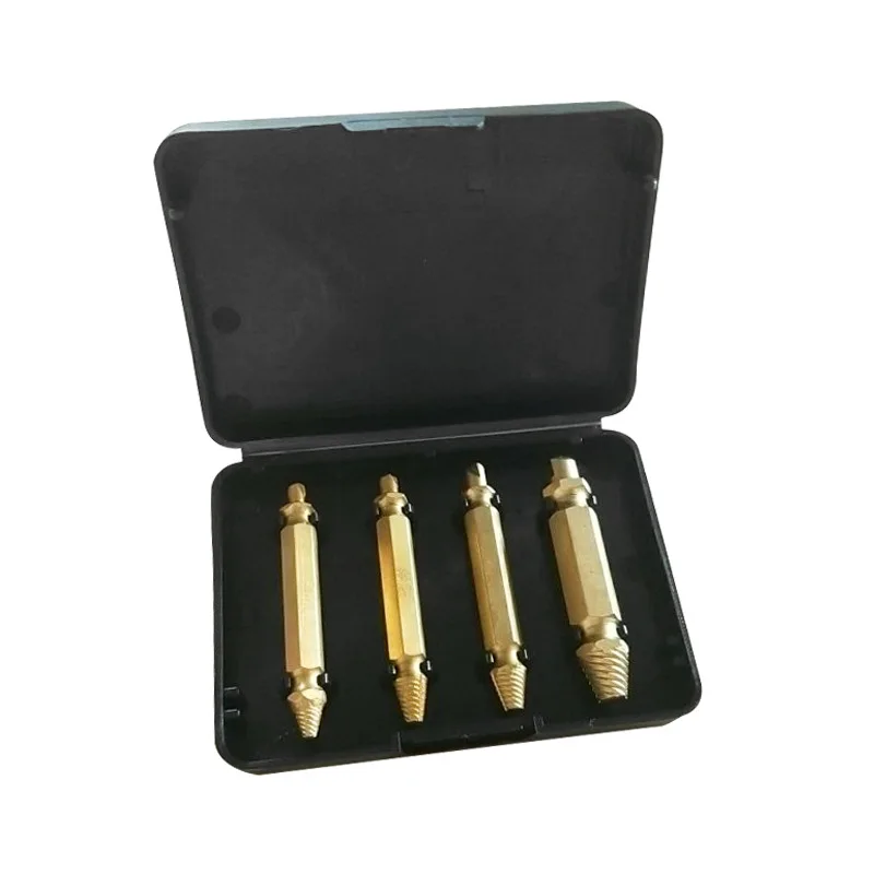 4 шт./компл. HSS S2 двухсторонний экстрактор поврежденных винтов сверла для удаления