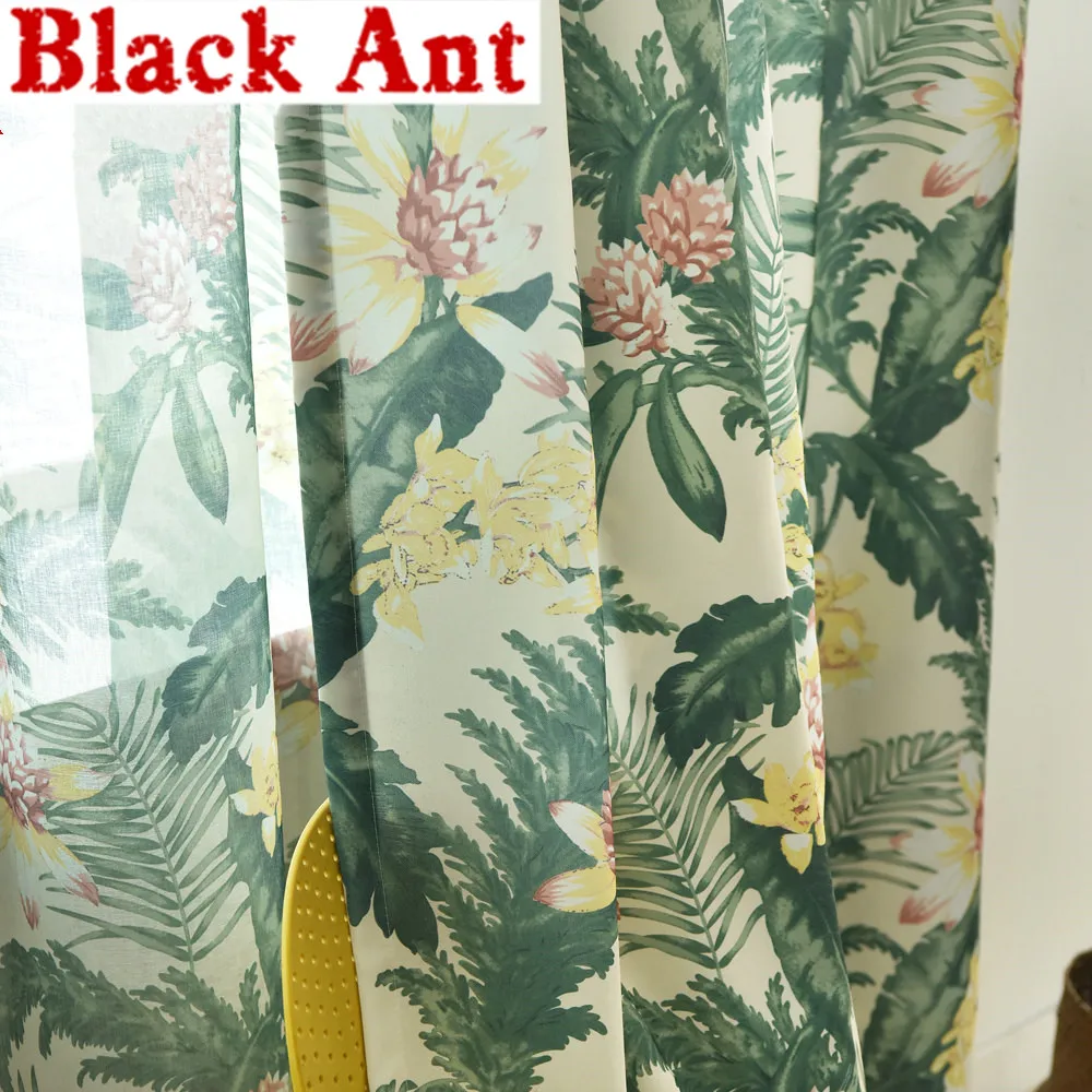 Занавески в американском стиле занавески из прозрачной ткани для гостиной