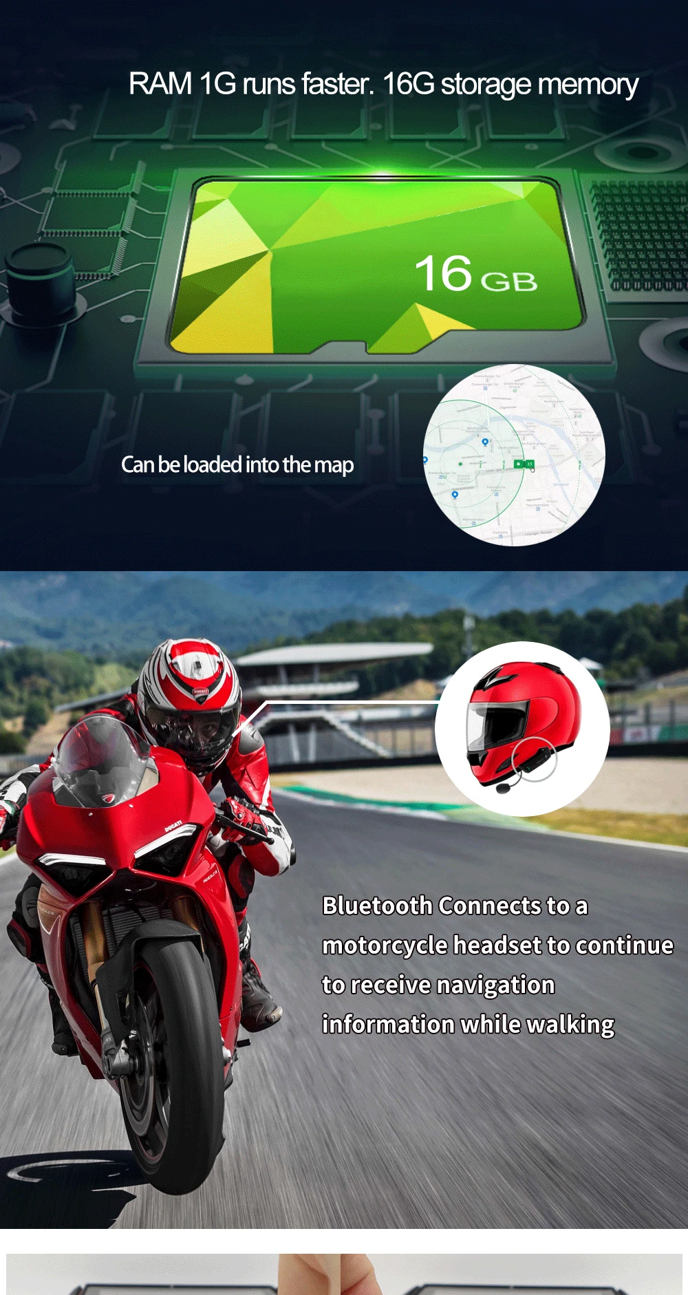 5 дюймов ips сенсорный экран автомобиля Аксессуары для gps Moto gps-навигатор для грузовика системы портативный 16 Гб fm-передатчик gps навигатор