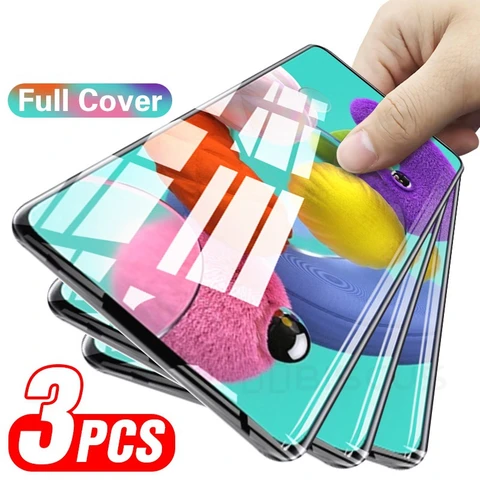 Стекло с полным покрытием для Samsung Galaxy A53 5G A13 A23 A33 A73 A03 Core M53 M33 M23 A24 A54 A04 9D, защита экрана