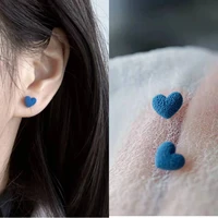 klein blue earrings autumn and winter earrings high end retro love earrings new temperament earrings for women stud earrings
