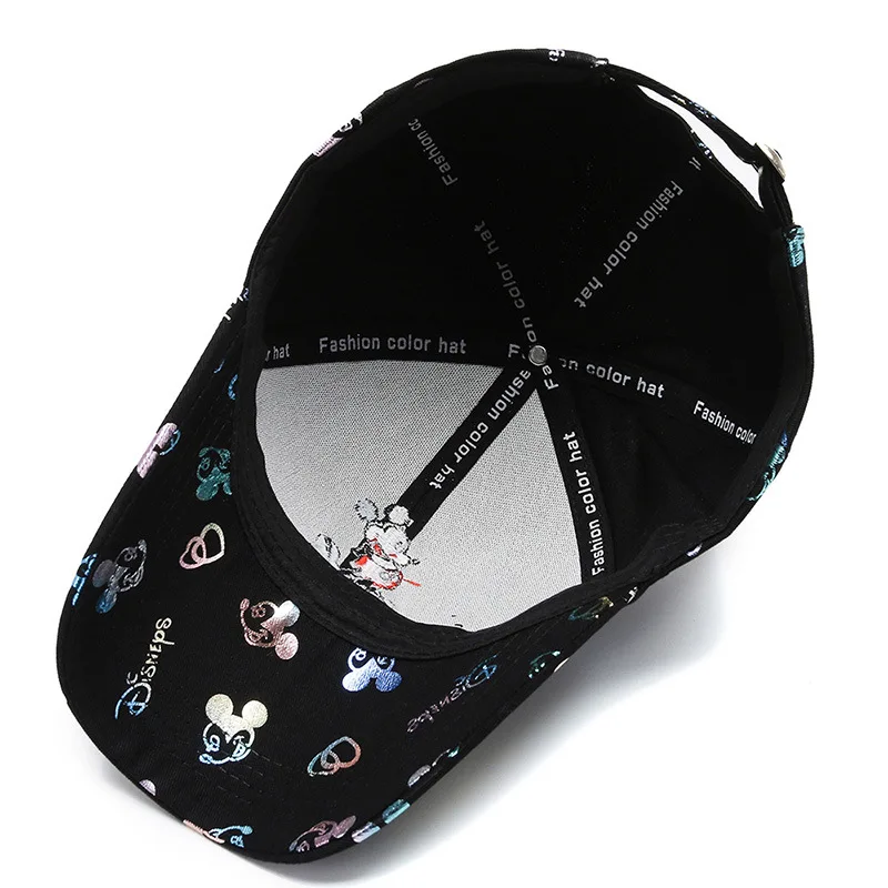 

Disney Men's and Women's Spring and Summer New Baseball Caps Cartoon Mickey Embroidery Korean Fashion Casual Caps Sun Hats