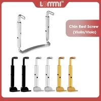 lommi 44 full size violin chin rest screws clamp split and double chinrest screw violin fitting parts goldenchromeblack color