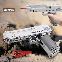 desert eagle pistol mk23 pistol uzi submachine gun military ww2 building blocks for high tech city police swat can toy